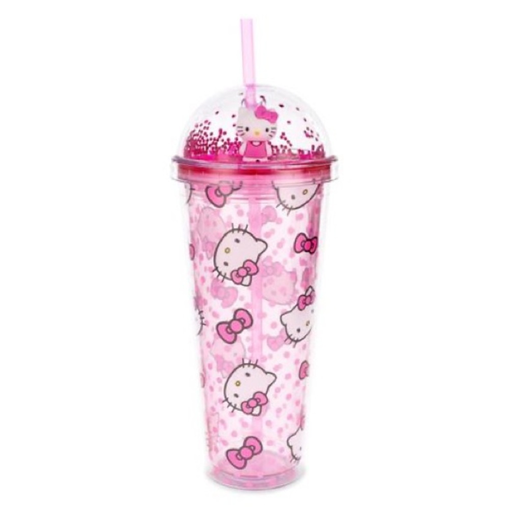 Hello Kitty Pink Polka Dot Tumbler